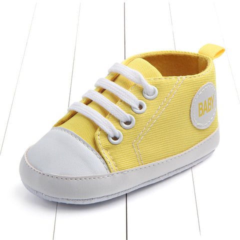 Image of Newborn Baby Boys Girls First Walkers Shoes Infant Toddler Soft Sole (Key word for Free Checkout: Free Baby Shoe)