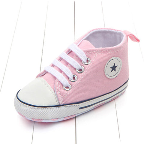 Image of Newborn Baby Boys Girls First Walkers Shoes Infant Toddler Soft Sole (Key word for Free Checkout: Free Baby Shoe)