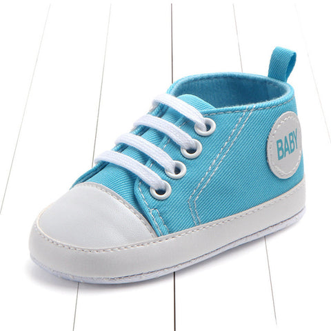 Image of Newborn Baby Boys Girls First Walkers Shoes Infant Toddler Soft Sole (Key word for Free Checkout: Free Baby Shoe)