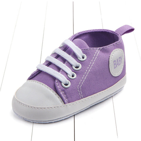 Image of Newborn Baby Boys Girls First Walkers Shoes Infant Toddler Soft Sole (Key word for Free Checkout: Free Baby Shoe)