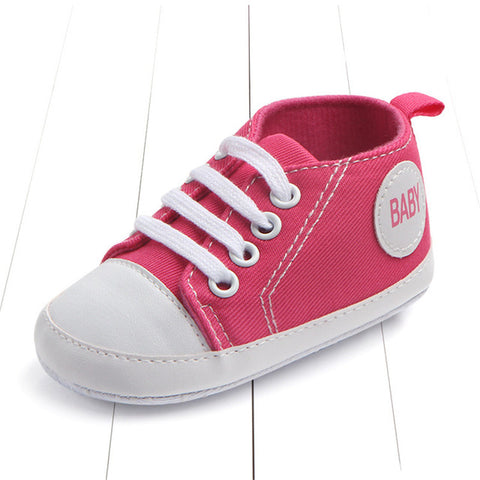 Image of Newborn Baby Boys Girls First Walkers Shoes Infant Toddler Soft Sole (Key word for Free Checkout: Free Baby Shoe)