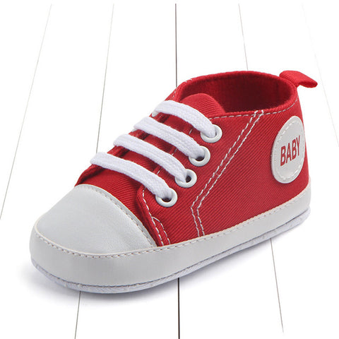 Image of Newborn Baby Boys Girls First Walkers Shoes Infant Toddler Soft Sole