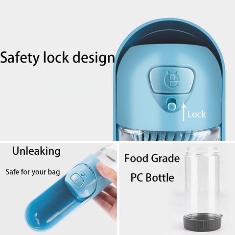 Image of Portable Pet Dog Water Bottle for Small Large Dogs Pet Product Travel Puppy Drinking Bowl Outdoor Pet Water Dispenser Dog Feeder